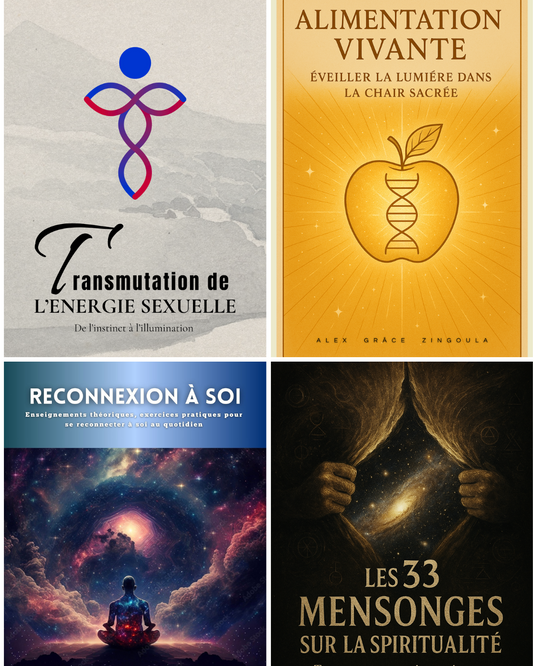 pack - RECONNEXION / TRANSMUTATION / ALIMENTATION / 33 MENSONGES